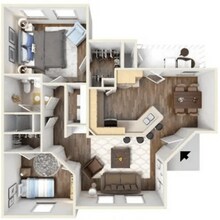 A2 (1BD + Office) 10105 floor plan